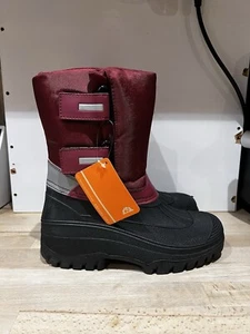 Groundwork’s Muck, Yard, Equestrian, Dog Walking Snow Waterproof Boots In Wine - Picture 1 of 10