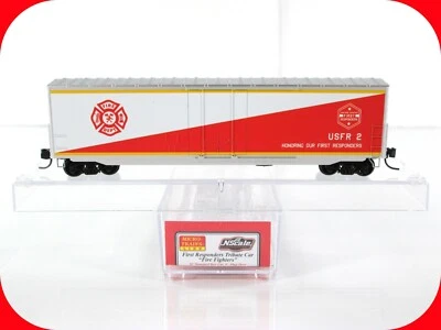 N Scale ***FIRST RESPONDERS - Fire Fighters** Tribute Car - Micro Trains Special - Image 1 of 4