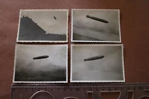 vier  tolle alte Fotos - Zepplin , Luftschiff am Bodensee  30er Jahre  - Picture 1 of 5