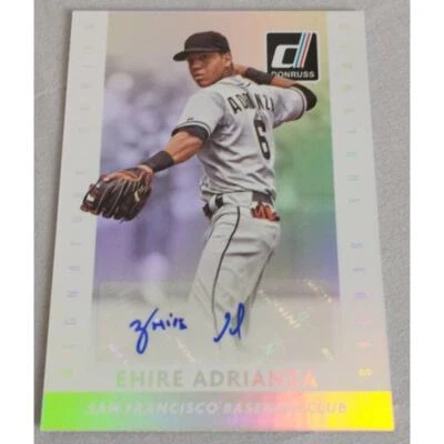 2015 Donruss Ehire Adrianza Signature Series Auto Giants - Image 1 of 2
