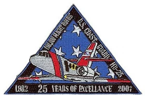 HU-25 Falcon Guardian anniversary triangle W4572 USCG Coast Guard patch - Picture 1 of 1