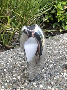 Nambe 2012 Silver Chrome Twisted 7 3/4” Flower Vase by Steve Cozzolino USA - Picture 1 of 13