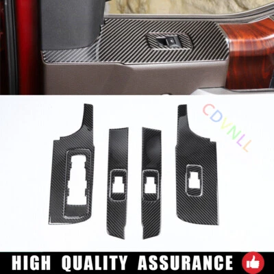 Interruptor de ventana de fibra de carbono real para Ford F-150 2015-2020 Foto 1 de 4