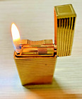 S.T. DUPONT PARIS Vintage 1970's Gold Plated Lighter Rare.