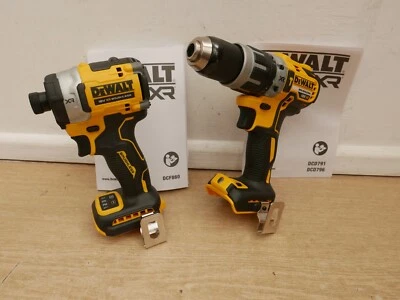 DeWalt DCD796 Combi hammer Drill + DCF860 282nm Impact Driver 18v Bare Units - Image 1 of 2