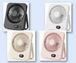 TOPK Desk Fan Rechargeable Wireless 2000mAh Silent Thin Personal Desktop Table - Picture 1 of 10