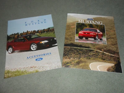 1996 FORD MUSTANG & GT ORIGINAL SALES CATALOG + '96 MUSTANG ACCESSORIES BROCHURE