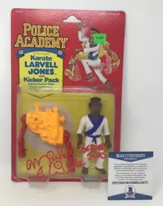 Rare! MICHAEL WINSLOW Signed Police Academy Karate FIGURE LARVELL JONES Beckett - Picture 1 of 6