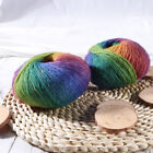  2 Stck. Regenbogenwolle Baumwollgarn Buntes Garn zum Nähen Handstricken Pullover