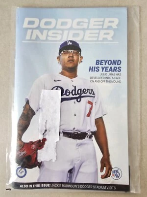 DODGER INSIDER Julio Urias Jackie Robinson - April 2023 Volume 2 - NEW SEALED - Image 1 of 2