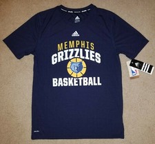 Climalite Adidas Nba Memphis Grizzlies Basketball tshirt t shirt youth 14/16 Nwt