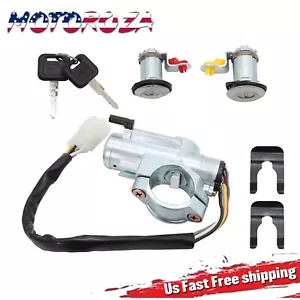 Ignition Switch Door Lock Cylinder for 1986-1996 Nissan D21 Pathfinder MT 2 KEY - Picture 1 of 12