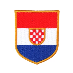 CROATIA HRVATSKA - Clothes Patch GRB Prvo Bijelo Polje 7cm - Picture 1 of 1