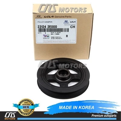 ✅GENUINE✅ Crankshaft Damper Pulley for 11-21 Hyundai Kia ⭐Check Compatibility⭐ Foto 1 de 4