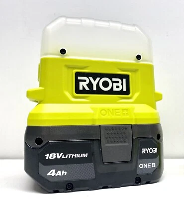 Ryobi P796 18V Compact Area LED Light Kit w 4ah Battery 400 Lumens NEW - Image 1 of 4