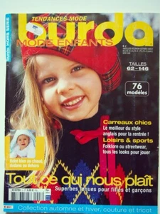 Burda Kids - coveralls, duffle coat, lot's of knit patterns, 2004, in French - Picture 1 of 24