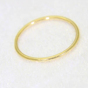 18 kt 18 kt Gelbgold schmaler Bandring Größe 6 - L 1/2 - Bild 1 von 6