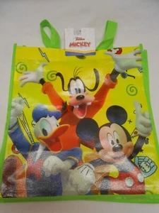 NEW Disney Sport Mickey Mouse & Friends Reusable Eco Green Shop Tote Bag Handles - Picture 1 of 6