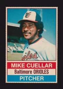 Hostess #121 1976 Mike Cuellar Baltimore Orioles (Líneas completas) casi nuevo B - Imagen 1 de 2