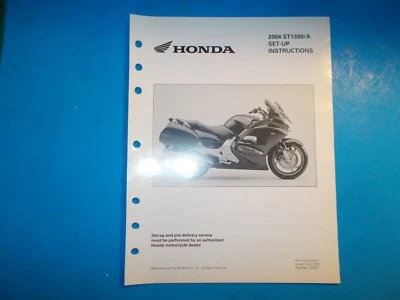2004 HONDA ST1300/A MOTORCYCLE FACTORY SET UP INSTRUCTIONS MANUAL S0107 - Image 1 of 4