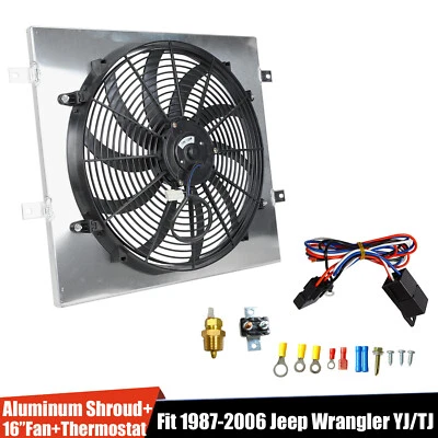 Aluminum Shroud Fan Relay FOR 1987-2006 Jeep Wrangler YJ TJ 2.4L 2.5L 4.0L 4.2L - Image 1 of 4