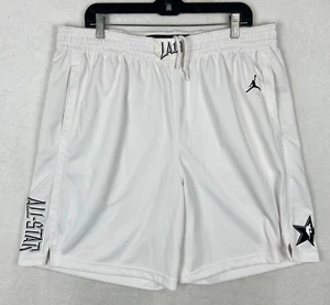 Nike Air Jordan Shorts Mens 3XL NBA All Star Game 2018 Los Angeles White LA Dri - Picture 1 of 13