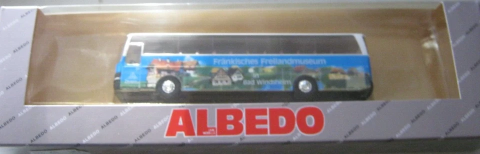 Albedo Setra S215HD Autobus Da Viaggio Fränkisches Freilandmuseum Nuovo In OVP - Immagine 1 di 1