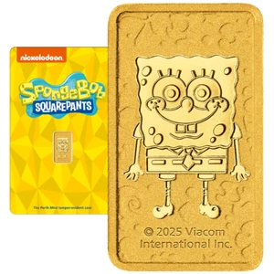1 Gramm Goldbarren SpongeBob Schwammkopf™ 2025 - 999,9 Gold - in Blisterkarte - Bild 1 von 8