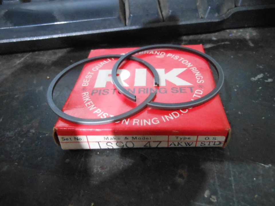 NOS Riken AKW STD 活塞环铃木 1970 TS90 Honcho 12140-25010 — 第 1/1 张图片