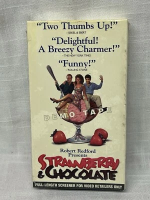 Strawberry & Chocolate VHS Screener Demo Promotional NEW SEALED - Image 1 of 4