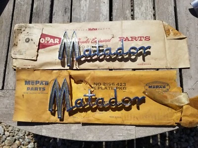 Dodge Matador 1960 nos Mopar emblema placa de identificación original Mopar 1903866 2196423 Foto 1 de 4