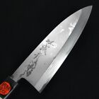 Tanaka Shigeki Damascus Deba Japanese Kitchen Knife 165mm Blue Steel #2 New