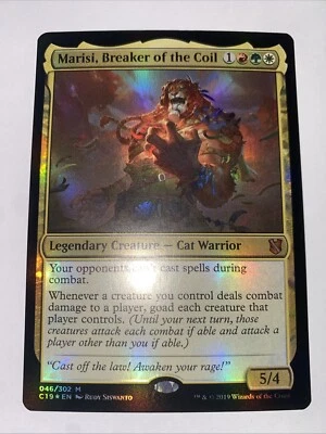 MTG Foil Commander 2019 C19 Marisi, Breaker of the Coil MINT - Image 1 of 2