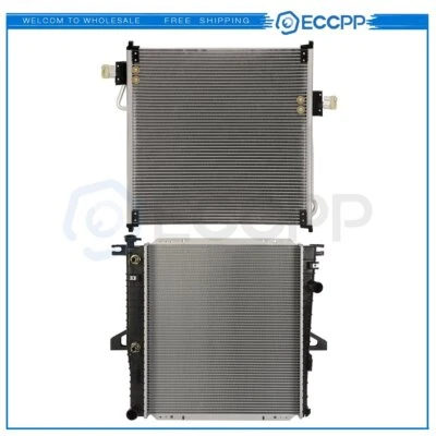 Aluminum Radiator & Condenser Cooling Kit For 1998-2007 Ford Ranger Mazda B3000 - Изображение 1 из 4