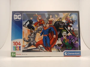 Clementoni DC Justice League Puzzle 104 pcs. Superman, Batman, Joker, New Sealed - Foto 1 di 6