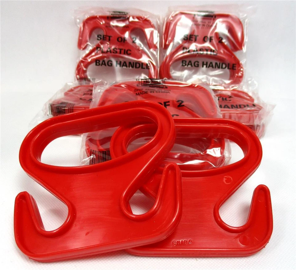 Lot of 12 Plastic Bag Handle Grocery Store Bag Carrier Shopping Women Helper B-6