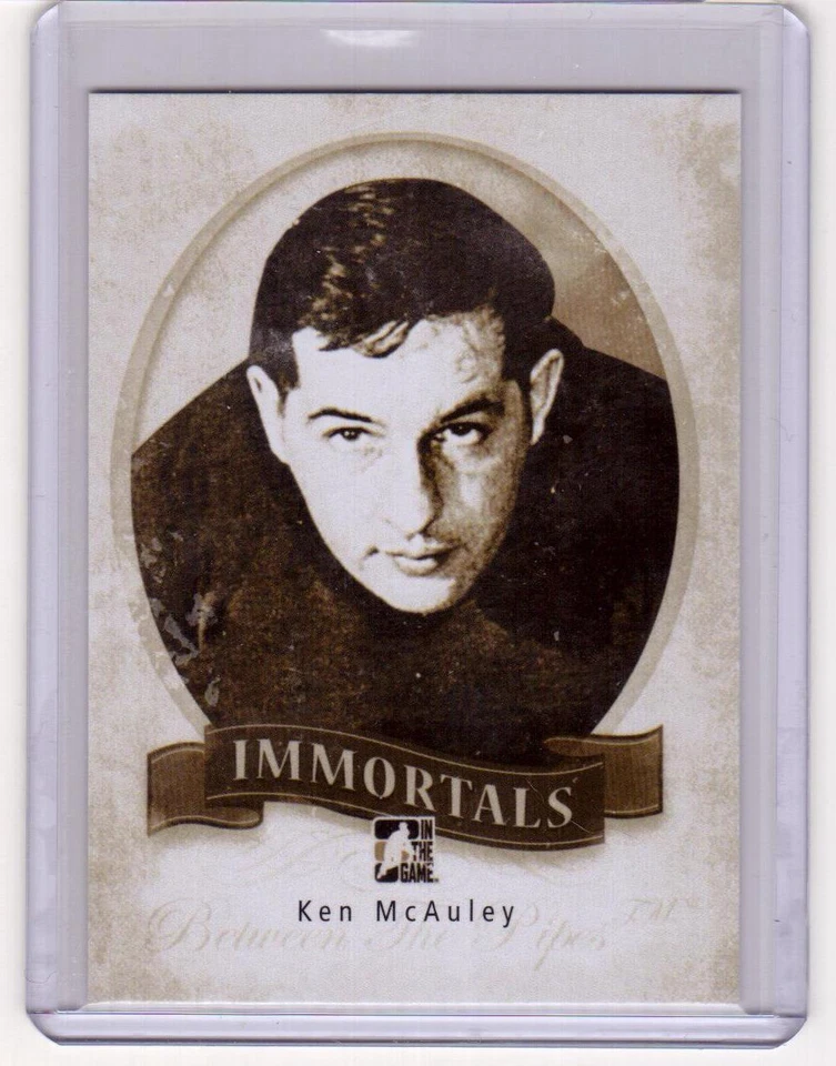 KEN McAULEY 13/14 ITG Between the Pipes BTP Immortals #I-28 SP Insert Card - Image 1 of 1