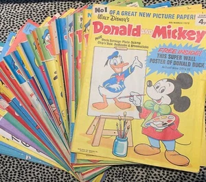 Donald and Mickey Disney Comic - Every Issue in 1972 - Available Individually - Picture 1 of 6