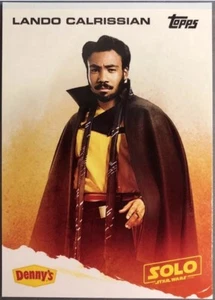 Solo: A Star Wars Story DENNY'S (Topps 2018) Trading Card / LANDO CALRISSIAN - Picture 1 of 1