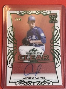 2021 Foglia Trinità Andrew pittore RC AUTO verde 7/75 Phillies trasparente - Foto 1 di 1