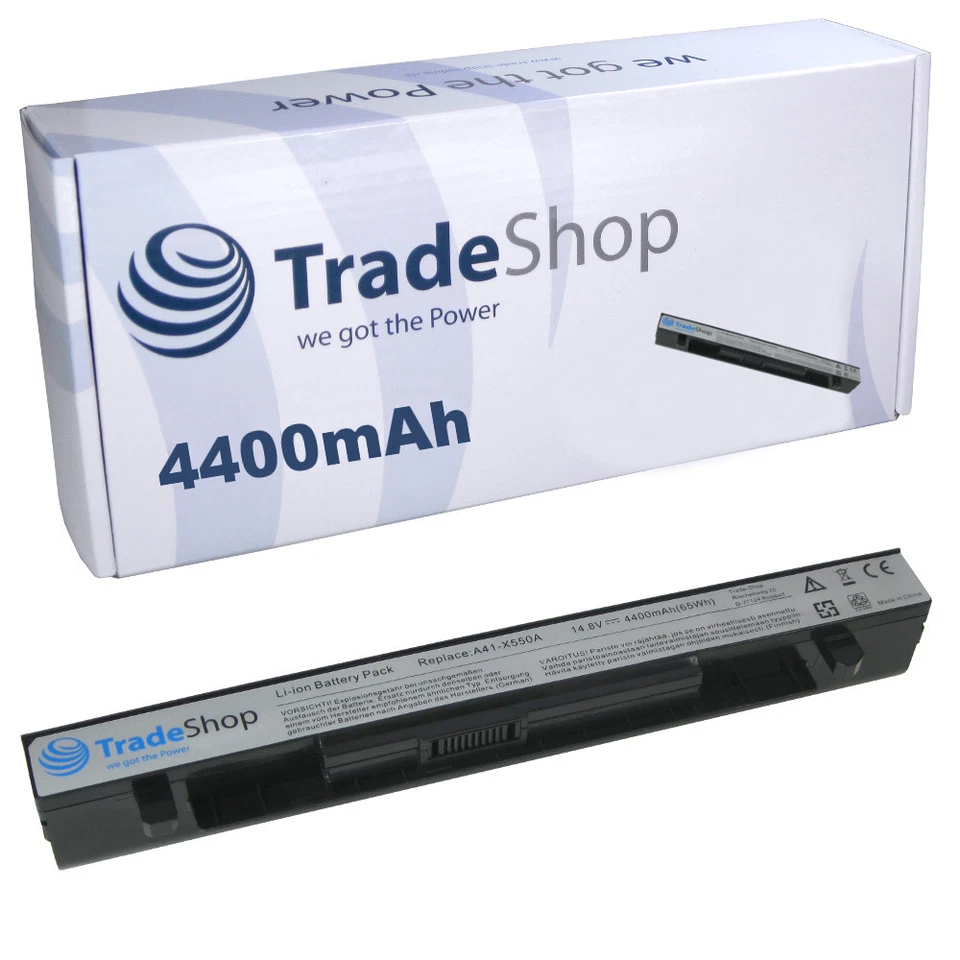AKKU 4400mAh für Asus X550 X550C X550CA X550CC X550CL X550E X550EA - Bild 1 von 1