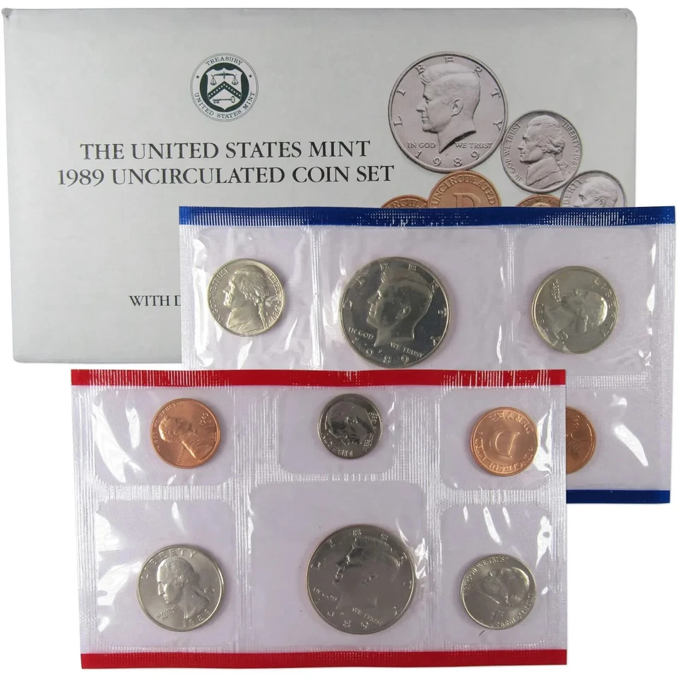 1989 Uncirculated Coin Set U.S Mint Original Government Packaging OGP - Image 1 of 1