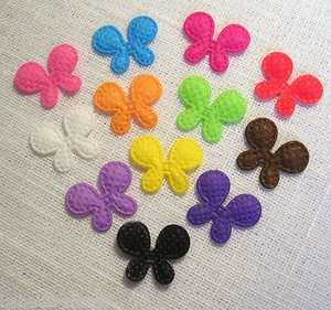 SET mit 12 Wandlampen KLEINE SCHMETTERLINGE mehrfarbig ** 15 x 20 mm ** Stoff geprägt - Bild 1 von 1
