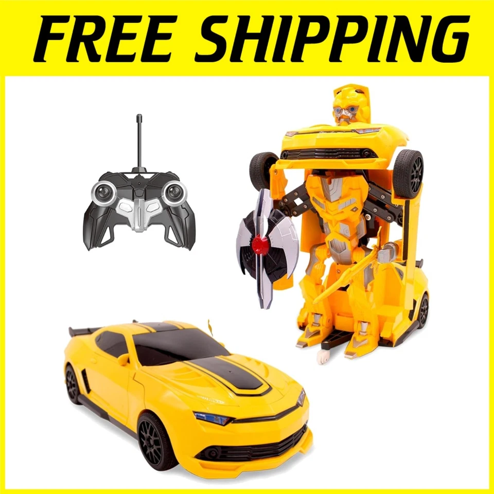 Transforming Robot RC Car for Boys Ages 8-13 Yellow - Image 1 of 4