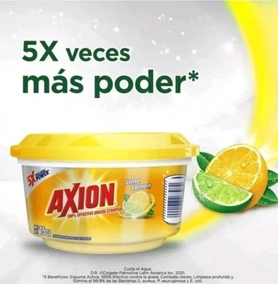 AXION LIME & LEMON DISH WASHING PASTE DETERGENT 425G FROM MÉXICO  - Image 1 of 4