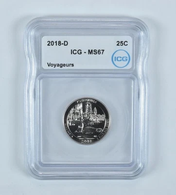2018-D Washington Quarter ATB Voyageurs MS67 ICG - Image 1 of 4