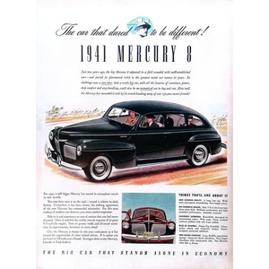 1941 Mercury Classic Car Print Ad Mercury Dares to be Different 10x14 Vintage - Picture 1 of 3