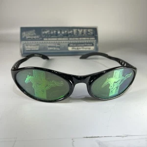 VTG Shock Spex Holographic Ford Mustang  Sunglasses Glasses 90s - Imagen 1 de 8
