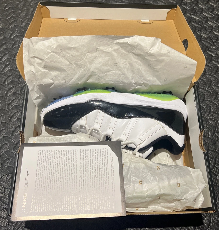 🔥Zapatos de golf bajos retro Concord Jordan 11 talla 12. ¡Muy raro! Con caja original🔥 Foto 1 de 4