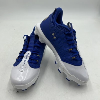 Under Armour BH Show Baseball Cleats Shoes Youth 5Y Blue White, 3027453-101 - Image 1 of 4